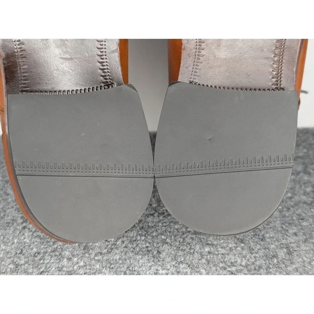 Cole Haan Benton II Brown Leather Cap‎ Toe Dress Shoes C24120 Men's 8 M